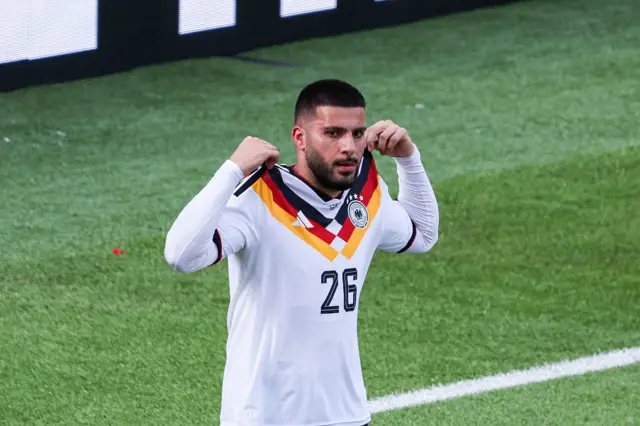 Germany’s Deniz Undav celebrates after completing a two-goal turnaround against Ivory Coast, becoming only the sixth substitute to score twice and change the result of a men’s World Cup match since 1970