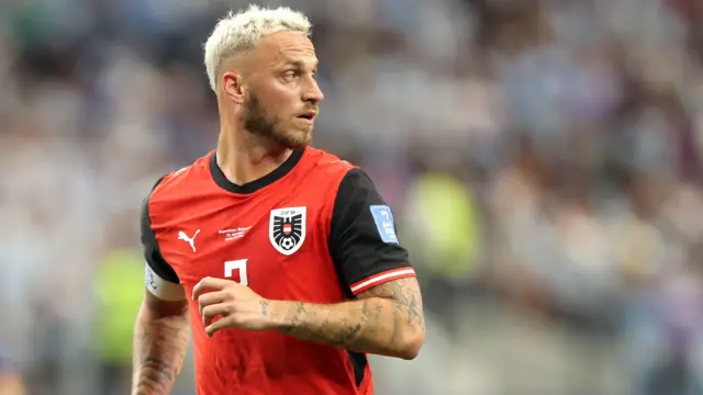Marko Arnautovic in action for Austria