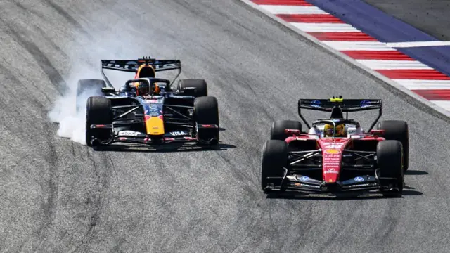 Max Verstappen and Lewis Hamilton