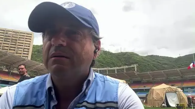 UN resident coordinator Gianluca Rampolla speaks to BBC from La Guaira