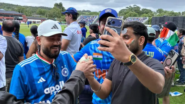 Indian fans in Belfast