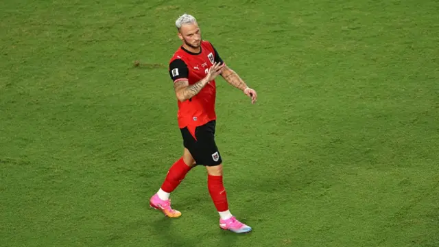 Marko Arnoutovic celebrates scoring