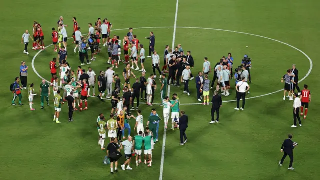Full-time in Algeria v Austria