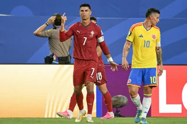 Cristiano Ronaldo and James Rodriguez
