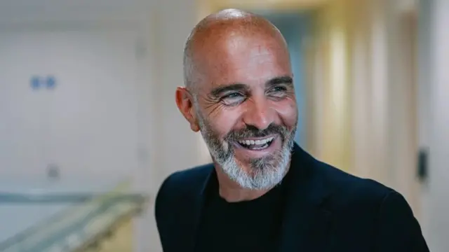 Enzo Maresca smiling.