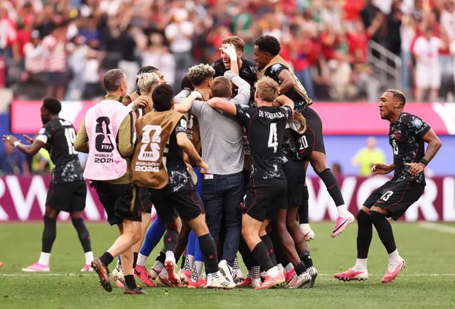 Canada players celebrate