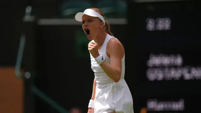 Harriet Dart celebrates