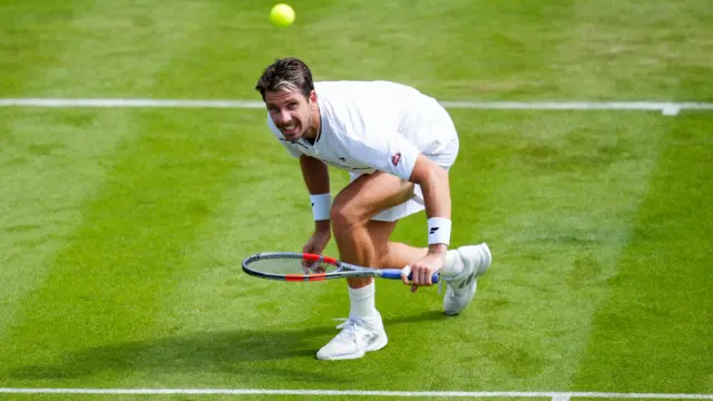 Cameron Norrie in action
