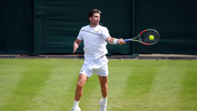 Cameron Norrie in action