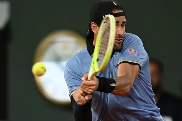 Matteo Berrettini in action