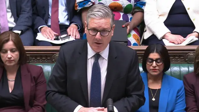 Keir Starmer in the Commons.