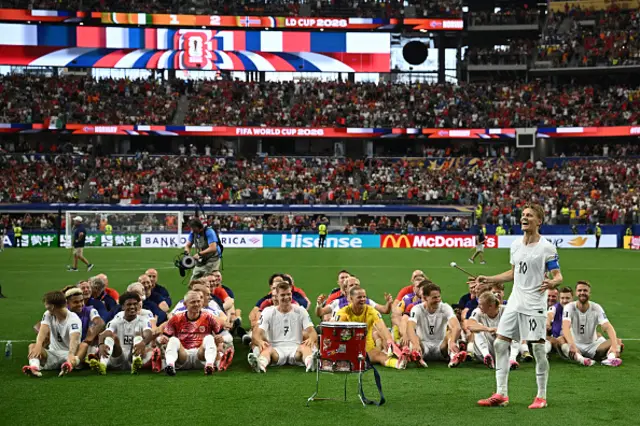 Norway players celebrate