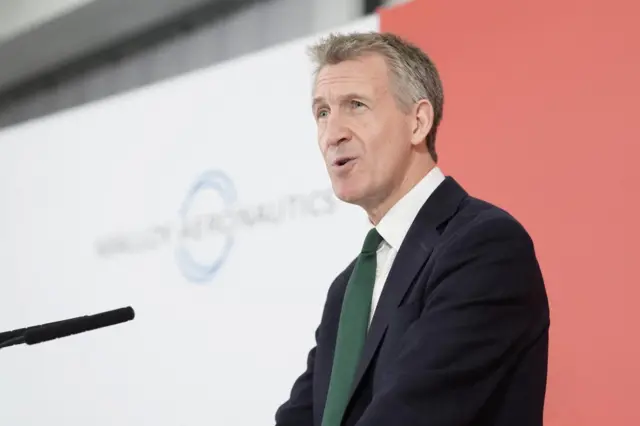 Britain's Defence Secretary Dan Jarvis delivers a speech, following the publication of long-delayed defence investment plan, in Berkshire