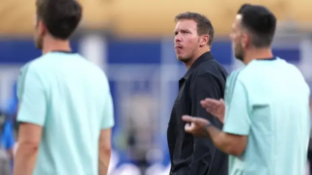 Julian Nagelsmann looks on