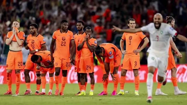 Morocco celebrate beating the Netherlands