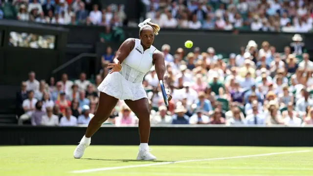 Taylor Townsend in action