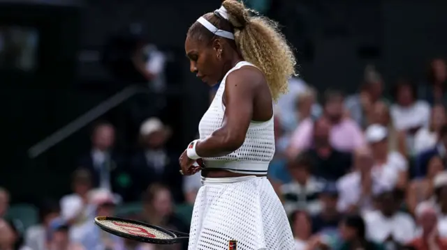Serena Willliams on court