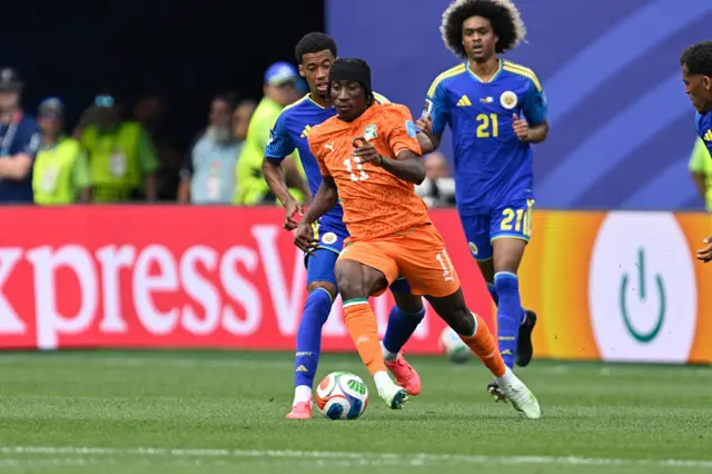 Ivory Coast's Yan Diomande