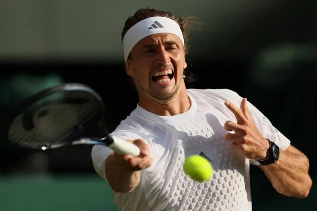 Alexander Zverev pictured in action