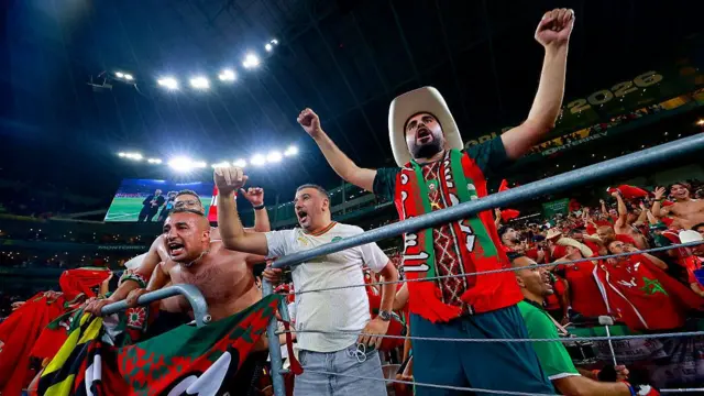 Morocco fans react