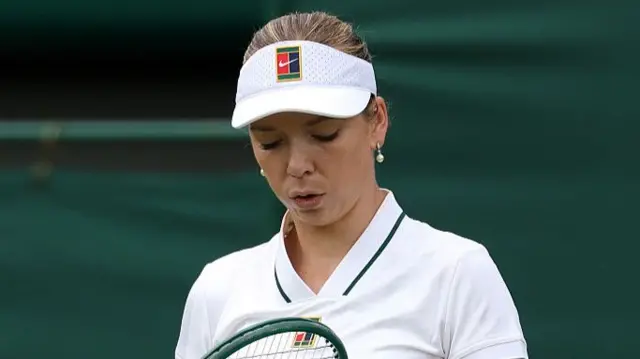Katie Boulter reacts