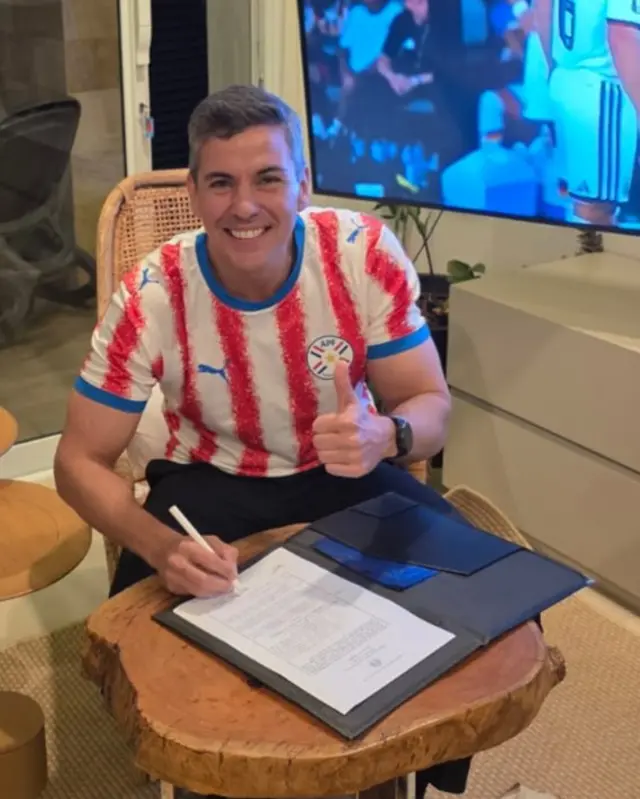 Santiago Pena, Paraguay president
