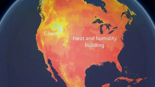 Weather across North America