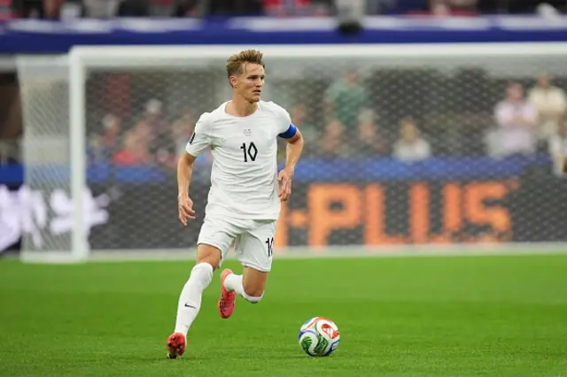 Martin Odegaard of Norway in action