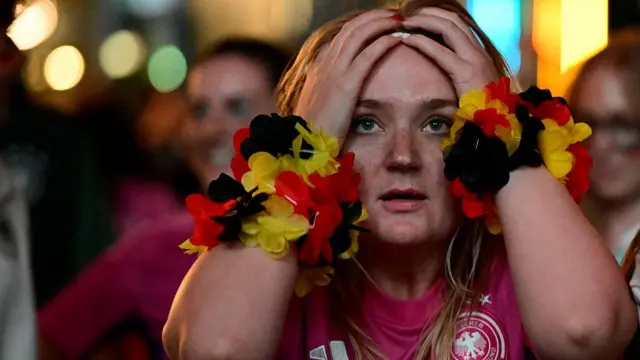 Fans react in Germany