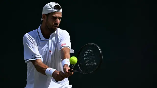 Khachanov in action