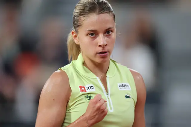 Maja Chwalinska of Poland celebrates