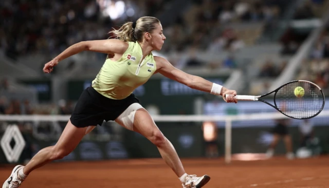 Poland's Maja Chwalinska in action