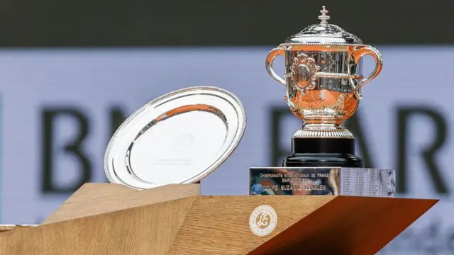 Roland Garros women's singles trophy
