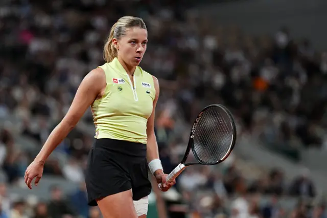 Poland's Maja Chwalinska reacts
