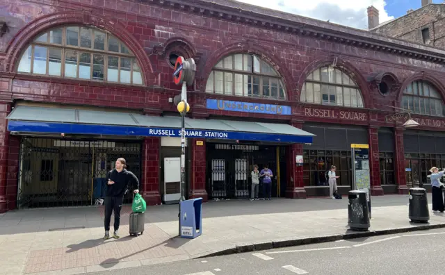 Exterior of Russell Sq station