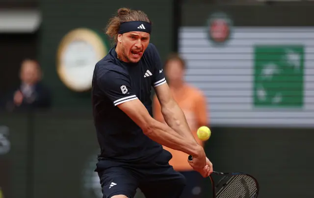 Alexander Zverev of Germany competes