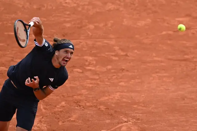 Alexander Zverev of Germany in action