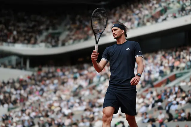 Alexander Zverev of Germany competes
