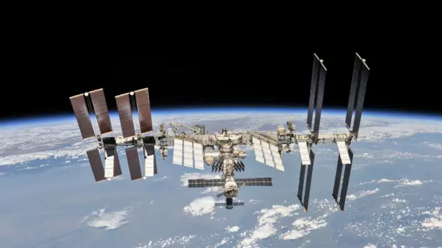 International Space Station photographed in 2023.