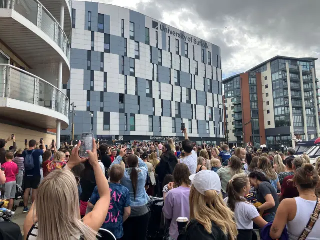 Large crowd