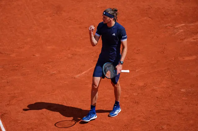 Alexander Zverev of Germany celebrates