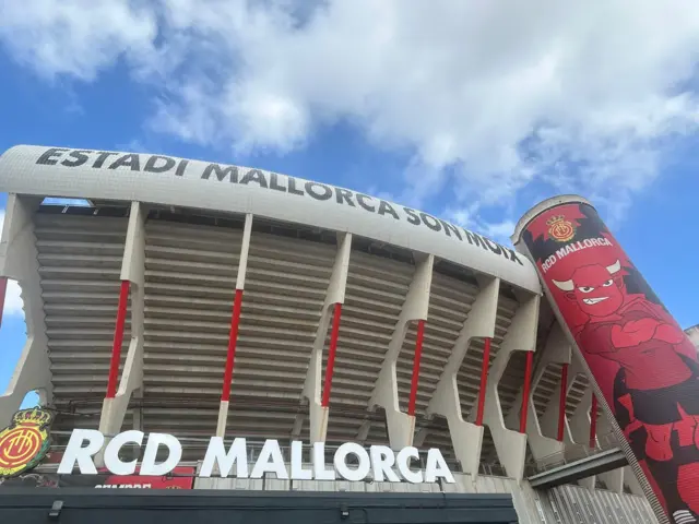 Outside Son Moix Stadium