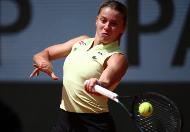 Poland's Maja Chwalinska in action