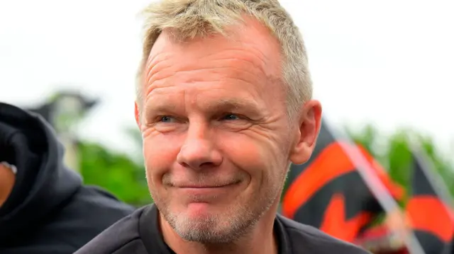 Mark McCall smiles as he arrives at Sandy Park
