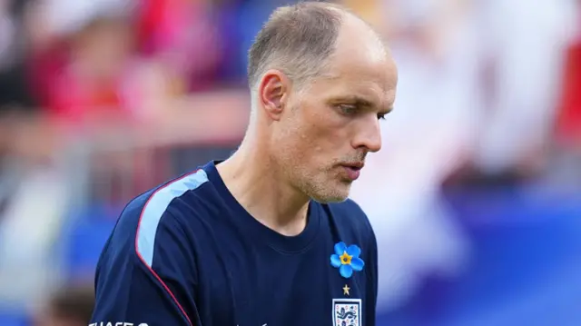 Thomas Tuchel, Manager of England, looks on after his sides victory during the international friendly match between England and New Zealand