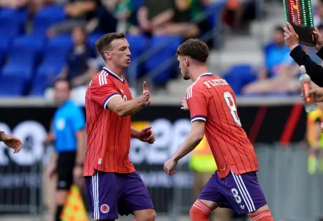 Fletcher on for Ferguson