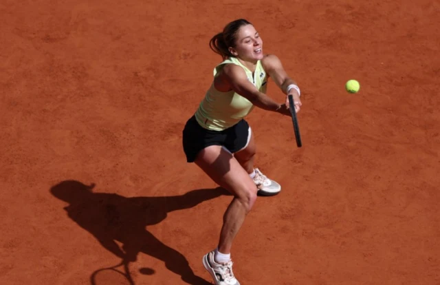 Poland's Maja Chwalinska in actio