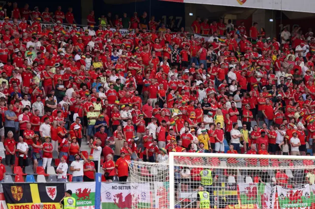 Wales fans in Romania