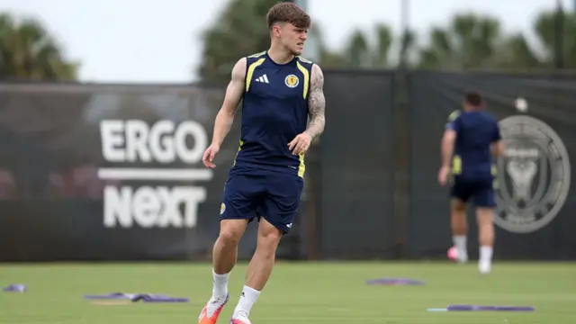 Gannon-Doak and Scotland have been preparing at Inter Miami's training ground