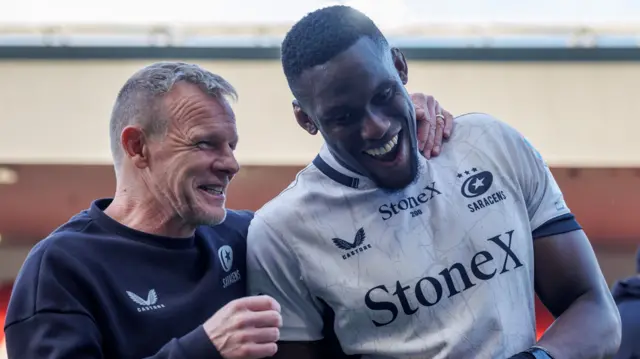 Mark McCall and Maro Itoje